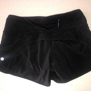 Lululemon Run Times Short II 4" in Black